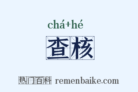 查核是什么意思的图片